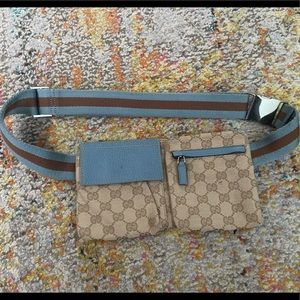 Authentic Gucci Belt Bag - Blue